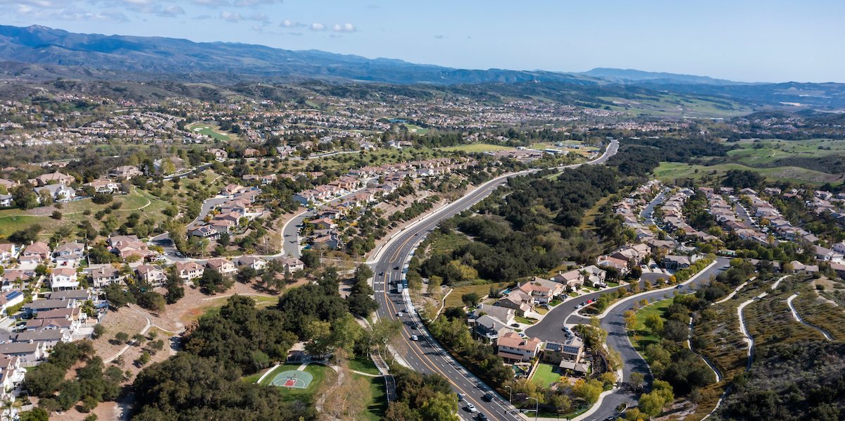 aerial view of coto de caza ca
