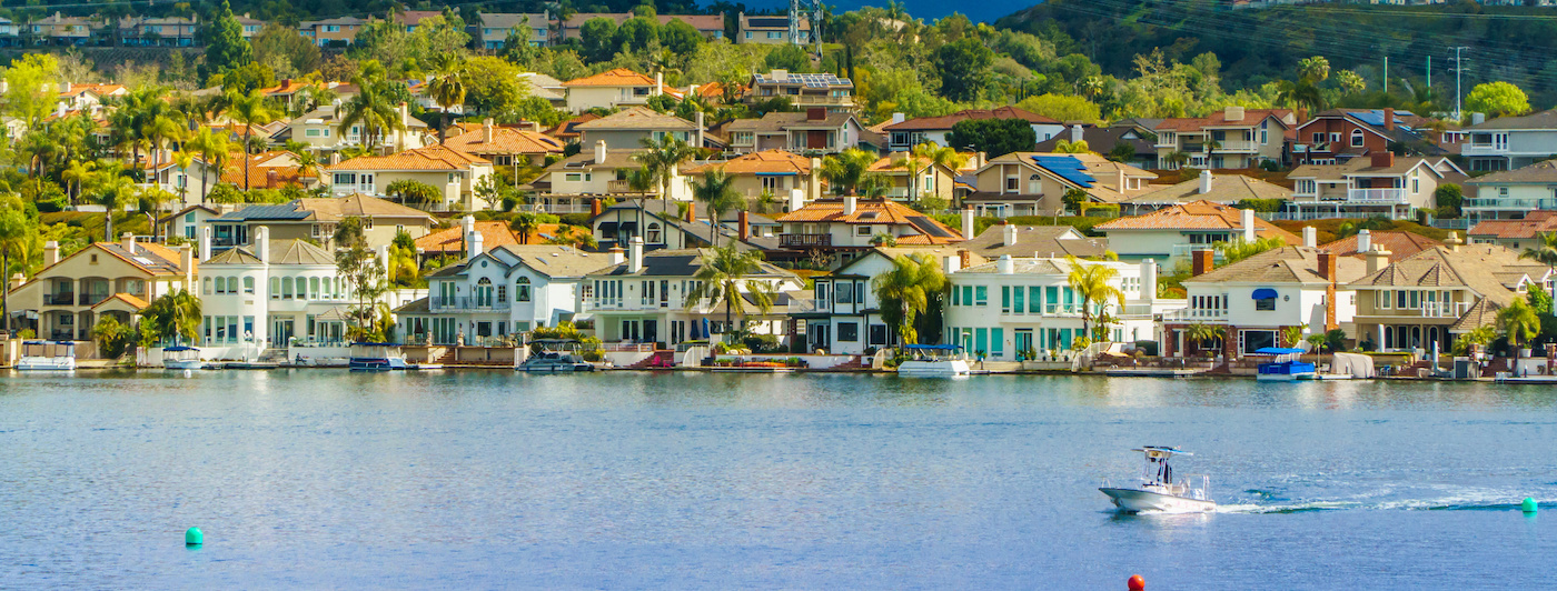 lakeside view of lake mission viejo